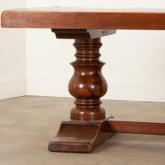 Massive French Oak Trestle Base Dining Table - 3126056