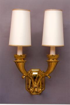 Massive Pair of Italian Neo Classical Bronze Sconces - 359870