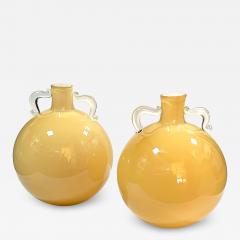 Massive Pair of Murano Hand blown Art Glass Double handled Urns - 4556815