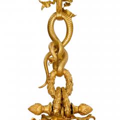 Massive antique French Louis XIV style ormolu chandelier - 4247622