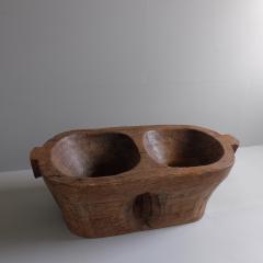 Massive early 20th centnury wooden mortar France - 4113419