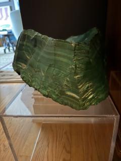 Massive malachite bowl - 4161221