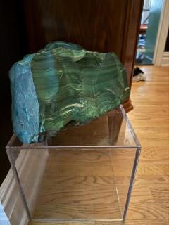 Massive malachite bowl - 4161227