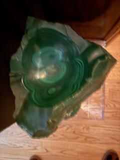 Massive malachite bowl - 4161229