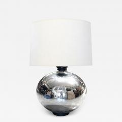 Massive mercury glass spheroid lamp - 2649447