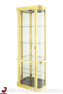 Mastercraft Mid Century Brass and Glass Cabinet - 2569723