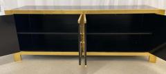 Mastercraft Mid Century Modern Sideboard Dresser Ebony Gilt Gold - 2921175