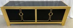 Mastercraft Mid Century Modern Sideboard Dresser Ebony Gilt Gold - 2921177