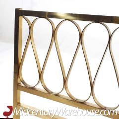 Mastercraft Style Mid Century Brass King Headboard - 3687936