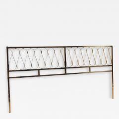Mastercraft Style Mid Century Brass King Headboard - 3690225