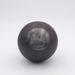 Mata Ortiz Black on Black Pottery Vase signed Jose M Martinez circa 1970 - 4399602