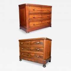 Matched Pair Of Louis Philippe Mahogany Commodes - 4459067
