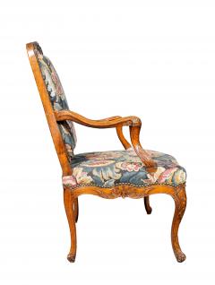 Matched Pair Of Louis XV Walnut Armchairs - 4458850