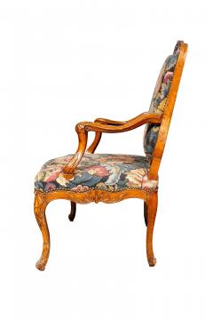 Matched Pair Of Louis XV Walnut Armchairs - 4458857