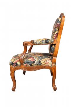 Matched Pair Of Louis XV Walnut Armchairs - 4458960