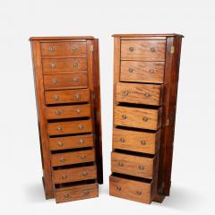 Matched Pair Of Regency Mahogany Wellington Chests - 4698576
