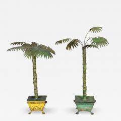 Matched Pair Of Tole Palm Trees - 4214006