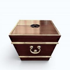 Matched Pair of Chinese Hardwood Wine Coolers c 1970 - 4646144