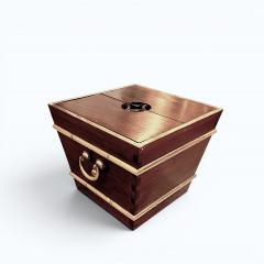 Matched Pair of Chinese Hardwood Wine Coolers c 1970 - 4646145