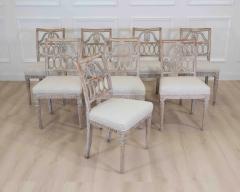 Matched Set of Eight Swedish 19th Century Gustavian Lindome Chairs - 4737130
