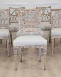 Matched Set of Eight Swedish 19th Century Gustavian Lindome Chairs - 4737131