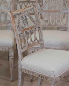 Matched Set of Eight Swedish 19th Century Gustavian Lindome Chairs - 4737149