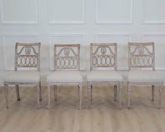 Matched Set of Eight Swedish 19th Century Gustavian Lindome Chairs - 4737150