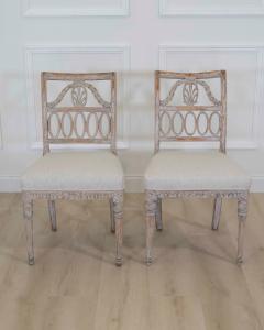 Matched Set of Eight Swedish 19th Century Gustavian Lindome Chairs - 4737191