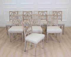 Matched Set of Eight Swedish 19th Century Gustavian Lindome Chairs - 4737193