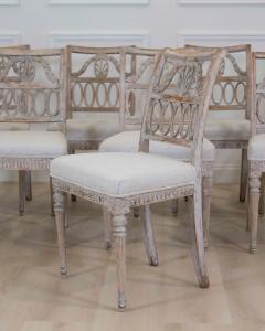 Matched Set of Eight Swedish 19th Century Gustavian Lindome Chairs - 4737200