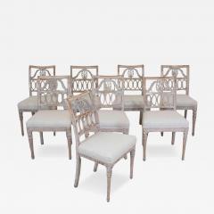 Matched Set of Eight Swedish 19th Century Gustavian Lindome Chairs - 4738847