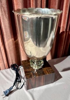 Matching Pair of French Art Deco Torchiere Tabletop Floor Lamp - 3794366