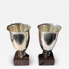 Matching Pair of French Art Deco Torchiere Tabletop Floor Lamp - 3796166