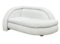 Matching Pair of Hollywood Regency Love Seats or Chaise Lounges in White - 2011757