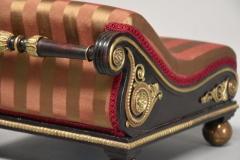 Mathew Gregson Rare Regency Design book mahogany scroll top foot stool - 4799944