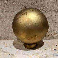 Mathias Goeritz 1960s Gold Leaf Wood Sphere Sculpture after Mathias Goeritz - 3722055