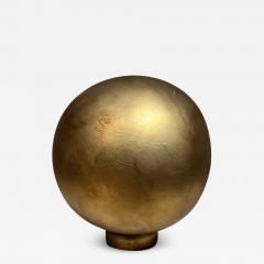 Mathias Goeritz 1960s Gold Leaf Wood Sphere Sculpture after Mathias Goeritz - 3727905
