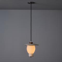 Mathieu Mat got 1950s Perforated Metal and Opaline Glass Pendant Attributed to Mathieu Mat got - 4393147