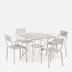 Mathieu Mat got A French Iron Five Piece Patio Set in the Manner of Mathieu Mat got C 1950 - 4326065