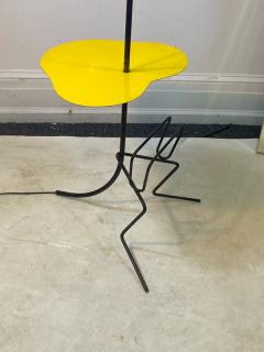 Mathieu Mat got FRENCH MID CENTURY MAGAZINE COCKTAIL TABLE FLOOR LAMP IN THE STYLE OF MATEGOT - 2122981