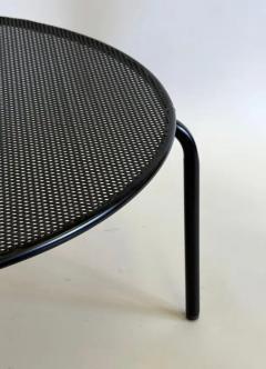 Mathieu Mat got French Mid Century Round Perforated Iron Coffee or Side Tables Mathieu Margot - 4149871