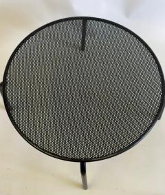 Mathieu Mat got French Mid Century Round Perforated Iron Coffee or Side Tables Mathieu Margot - 4149876