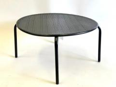 Mathieu Mat got French Mid Century Round Perforated Iron Coffee or Side Tables Mathieu Margot - 4149880