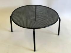 Mathieu Mat got French Mid Century Round Perforated Iron Coffee or Side Tables Mathieu Margot - 4149883