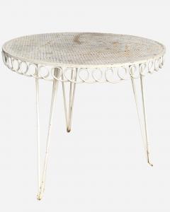 Mathieu Mat got Lacquered iron garden table in the style of Mathieu Mat got France circa 1950 - 4226083