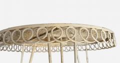 Mathieu Mat got Lacquered iron garden table in the style of Mathieu Mat got France circa 1950 - 4226084