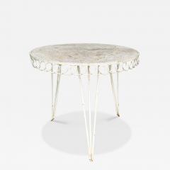 Mathieu Mat got Lacquered iron garden table in the style of Mathieu Mat got France circa 1950 - 4226872