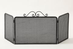 Mathieu Mat got Mathieu Mat got Black Iron Fire Screen France circa 1950 - 4139323