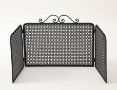 Mathieu Mat got Mathieu Mat got Black Iron Fire Screen France circa 1950 - 4139331