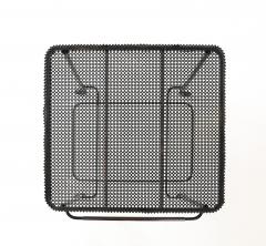 Mathieu Mat got Mathieu Mat got Metal Bar Cart Glass Lower Shelf Pleated Apron France 1956 - 4508930